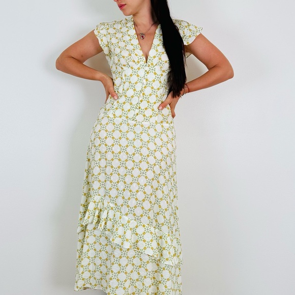 Sandro Mally Floral-Print Midi Dress - Picture 7 of 14